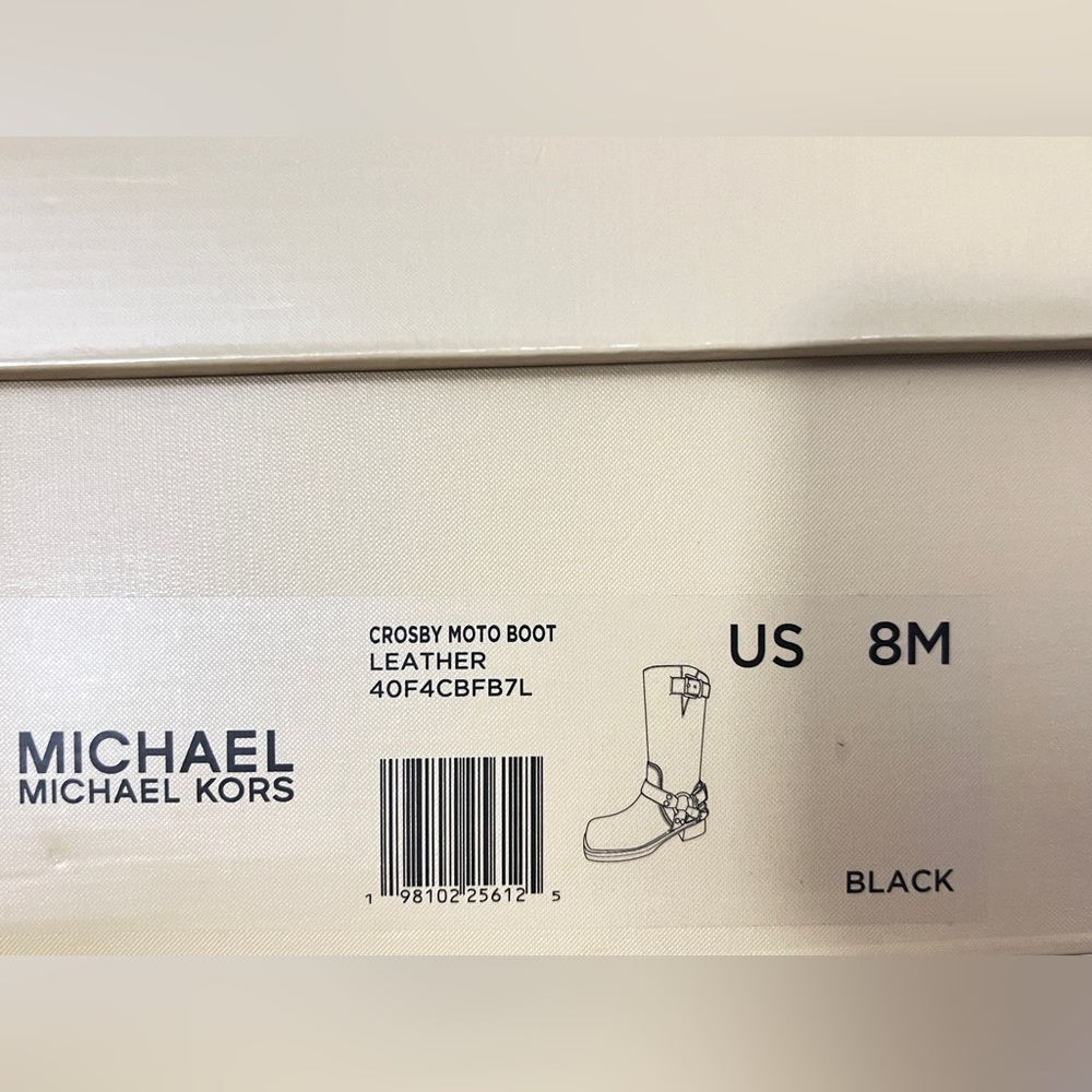 MICHAEL MICHAEL KORSCrosby Leather Moto Boot NIB size 8M - Picture 9 of 9